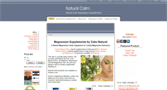 Desktop Screenshot of calmnatural.com